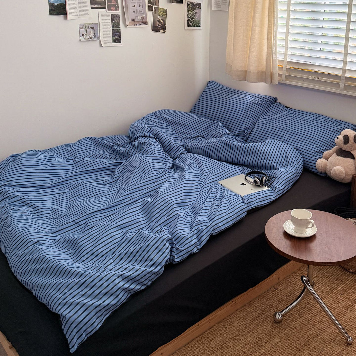 Decorative Striped Bed Linen Set Homeandso