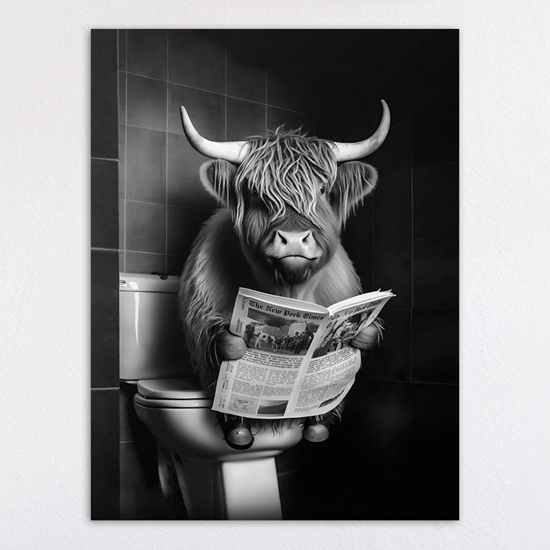 Humorous Animal-Themed Wall Art Print Homeandso