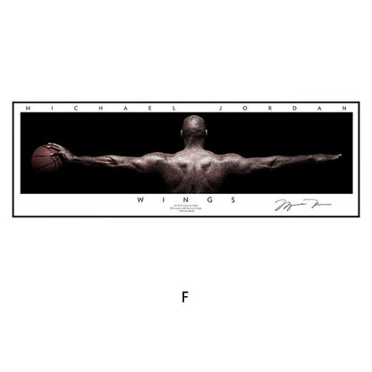 Men's Stylish Basketball Action Wall Art Print Homeandso