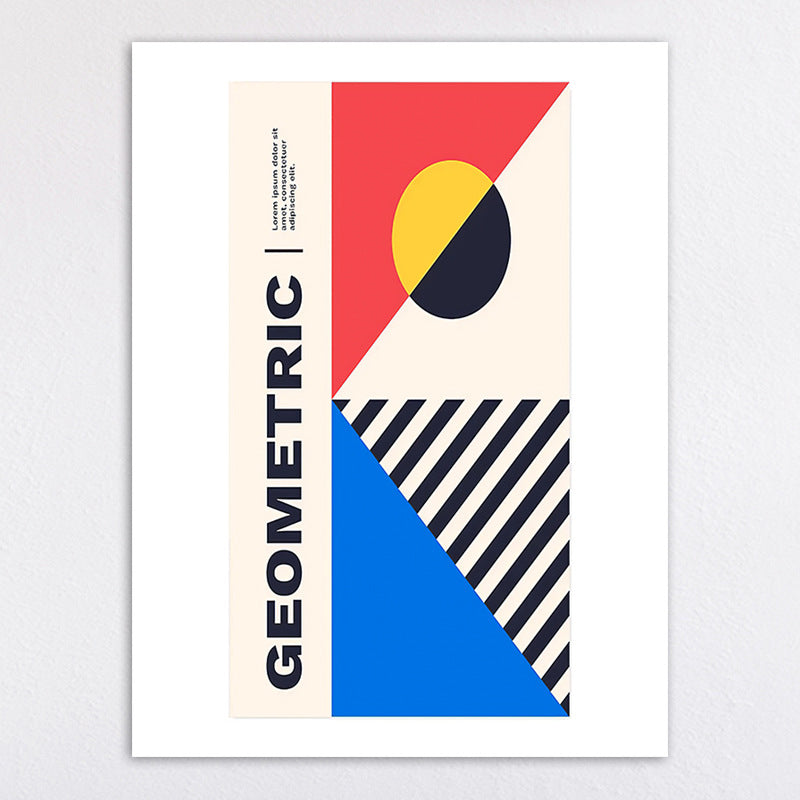 Bauhaus-Inspired Abstract Wall Art Print Homeandso