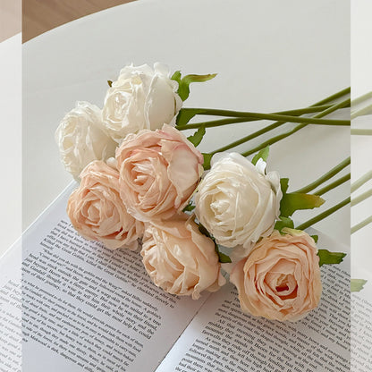 Lifelike Faux Floral Rose Bouquet
