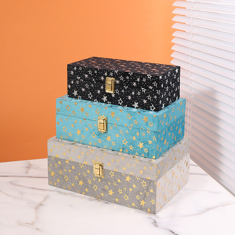 Star Pattern Decorative Storage Box Homeandso