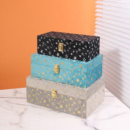 Star Pattern Decorative Storage Box Homeandso