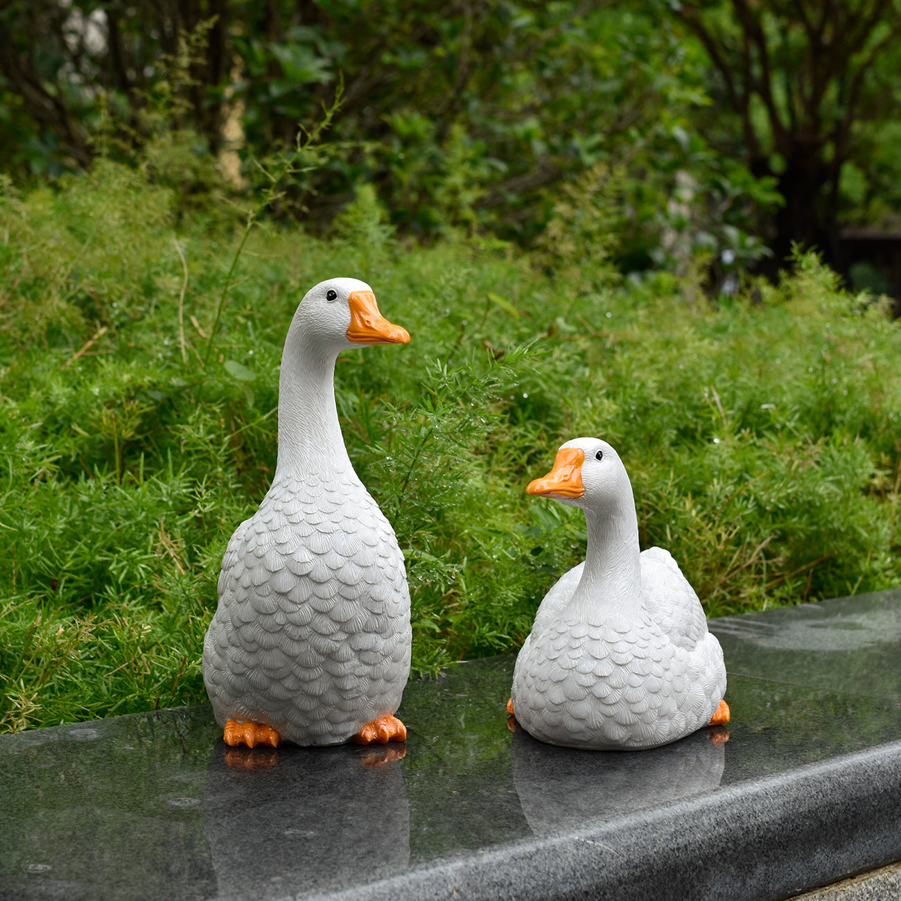 Charming Duck Family Figurines Homeandso
