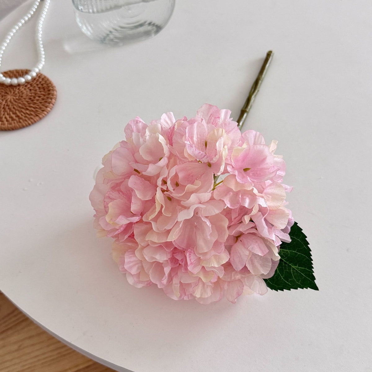 Faux Hydrangea Flower Stem