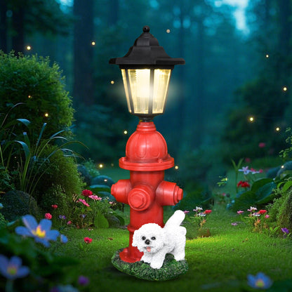 Decorative Dog Hydrant Lantern Homeandso