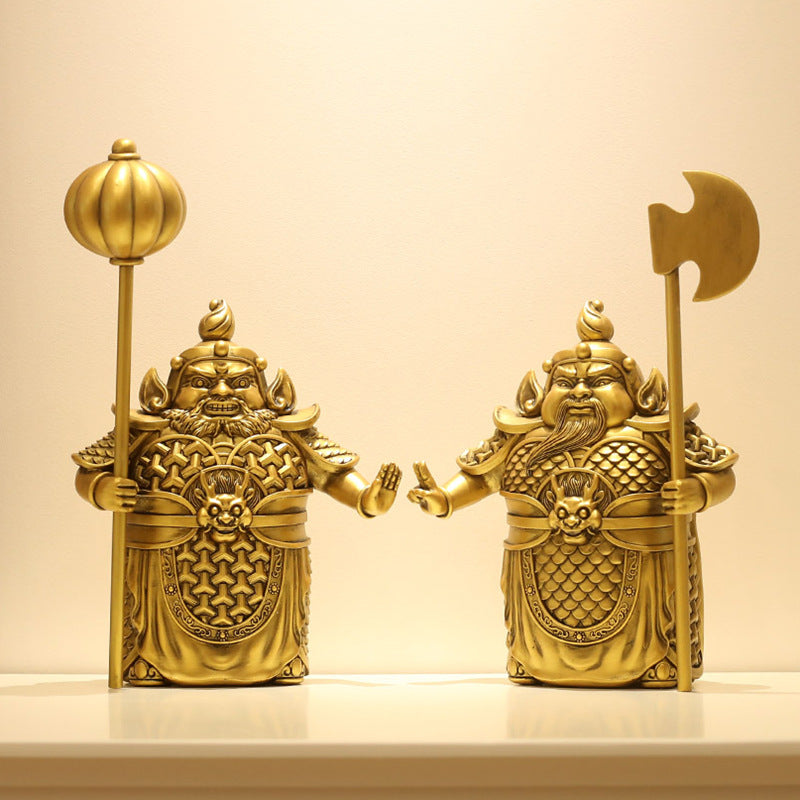 Handcrafted Guardian Deity Figurine Set Homeandso