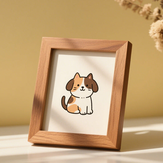 Whimsical Pet Illustration Picture Frame