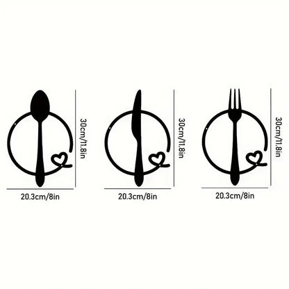 Elegant Dining Utensil Wall Art Homeandso