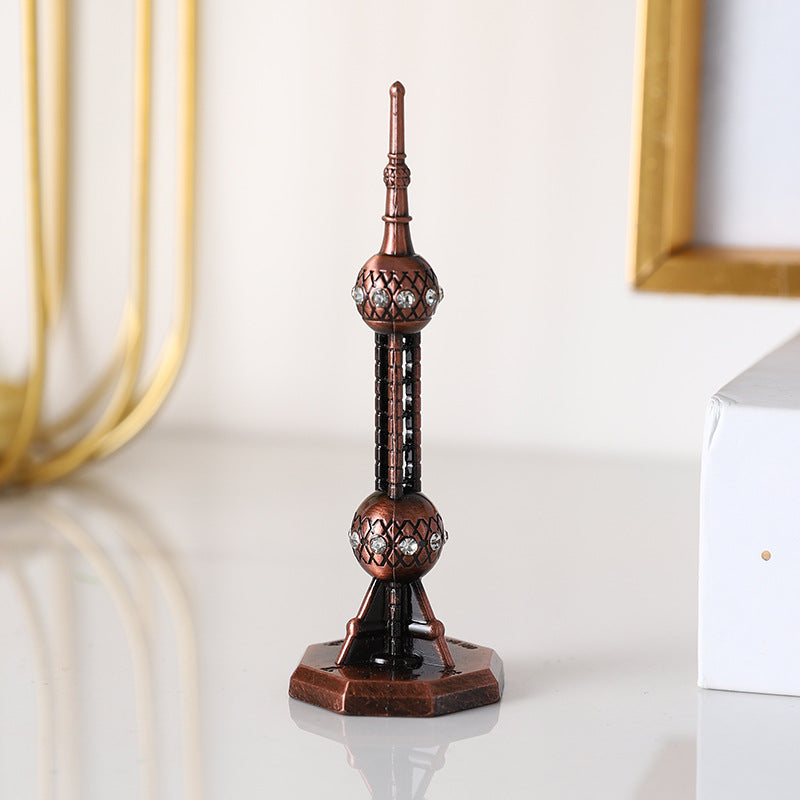 Decorative Miniature Tower Sculpture Homeandso
