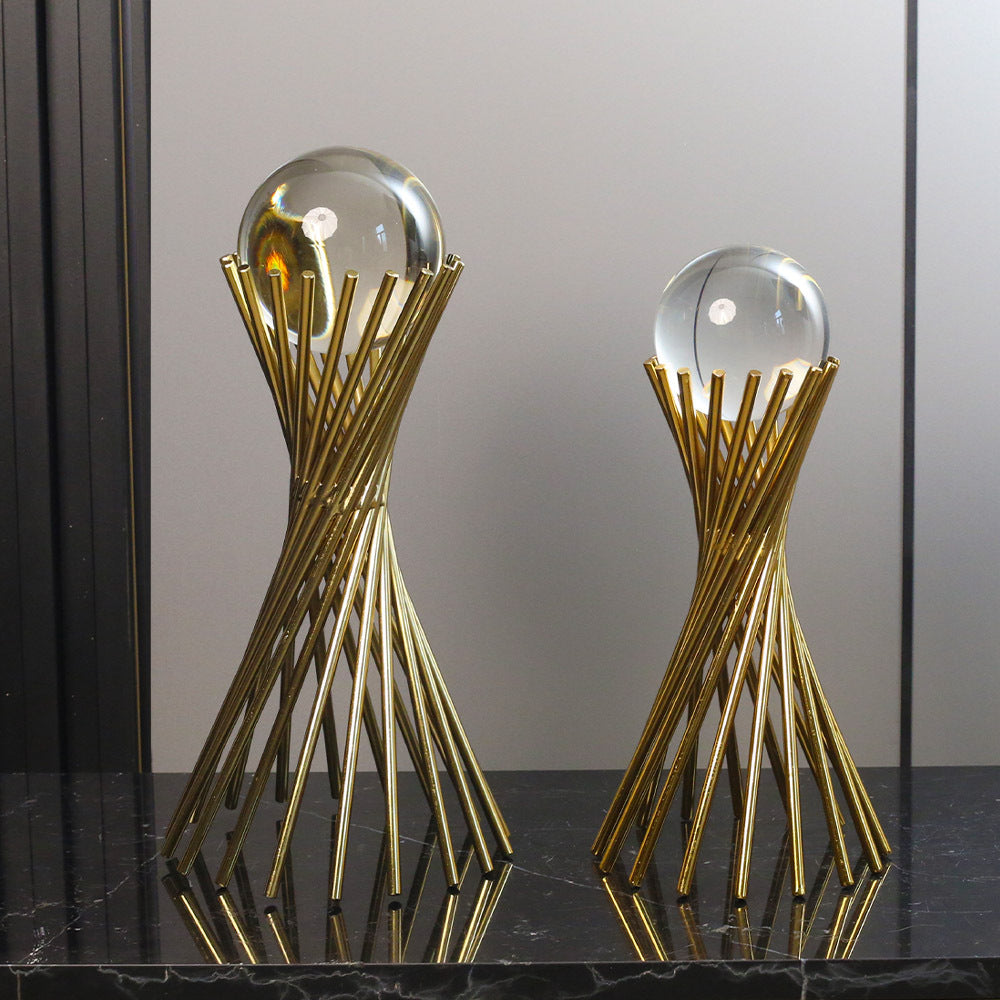 Decorative Crystal Globe Stand Homeandso