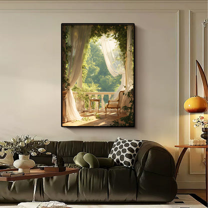 Art Print featuring Serene Garden View Homeandso