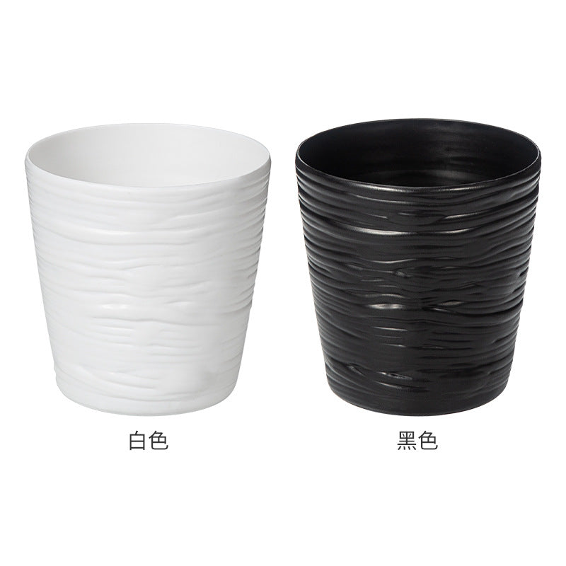Textured Wave Design Ceramic Planter Homeandso