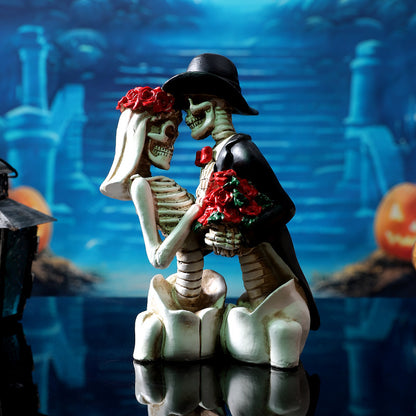 Skeleton Couple Figurine Homeandso