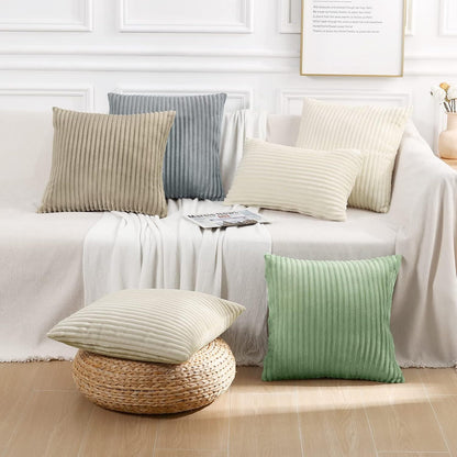 Textured Velvet Decorative Pillow