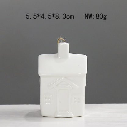 Home Decor Ceramic House Figurine Homeandso