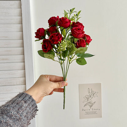 Lifelike Faux Rose Bouquet