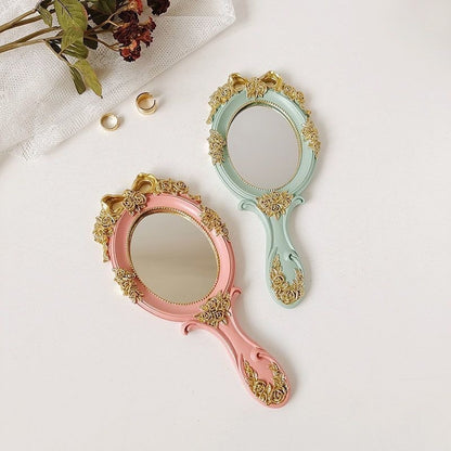 Vintage Floral Hand Mirror Homeandso