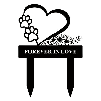 Heart-Shaped Garden Stake Homeandso