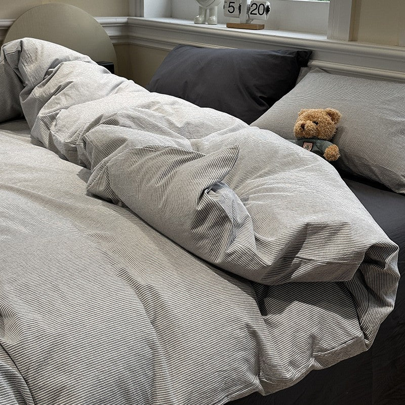 Decorative Striped Comfort Quilt Homeandso