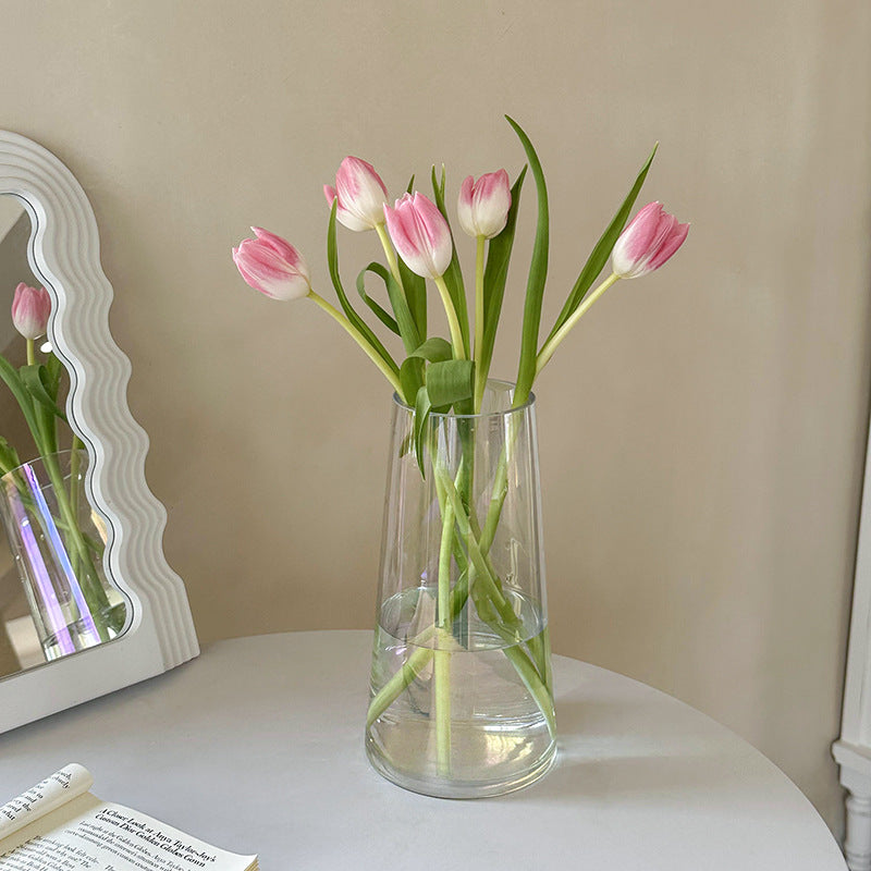 Elegant Glass Blossom Vase