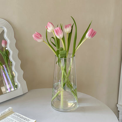 Elegant Glass Blossom Vase