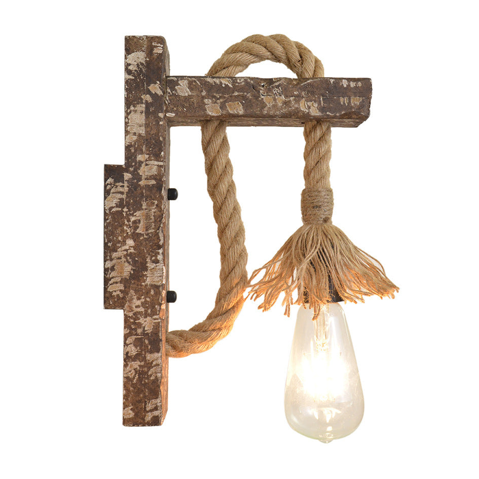 Rustic Wall Mounted Rope Light