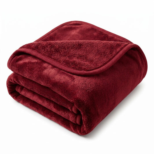 Pluche Reversible Throw Dekentje