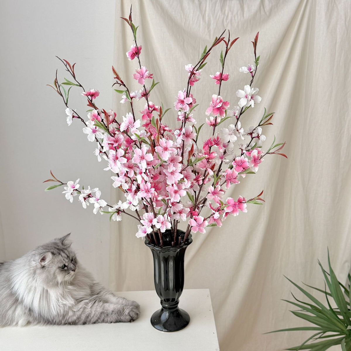 Decorative Cherry Blossom Stem for Floral Arrangements