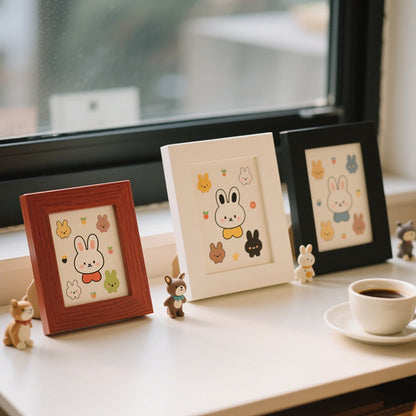 Playful Bunny Character Art Frame