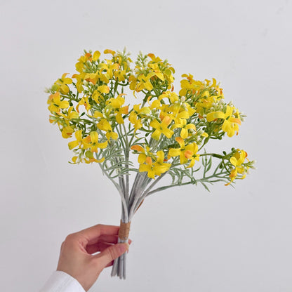 Lifelike Floral Bouquet with Purple Blooms