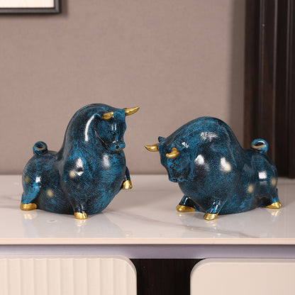 Decorative Bull Figurine Homeandso