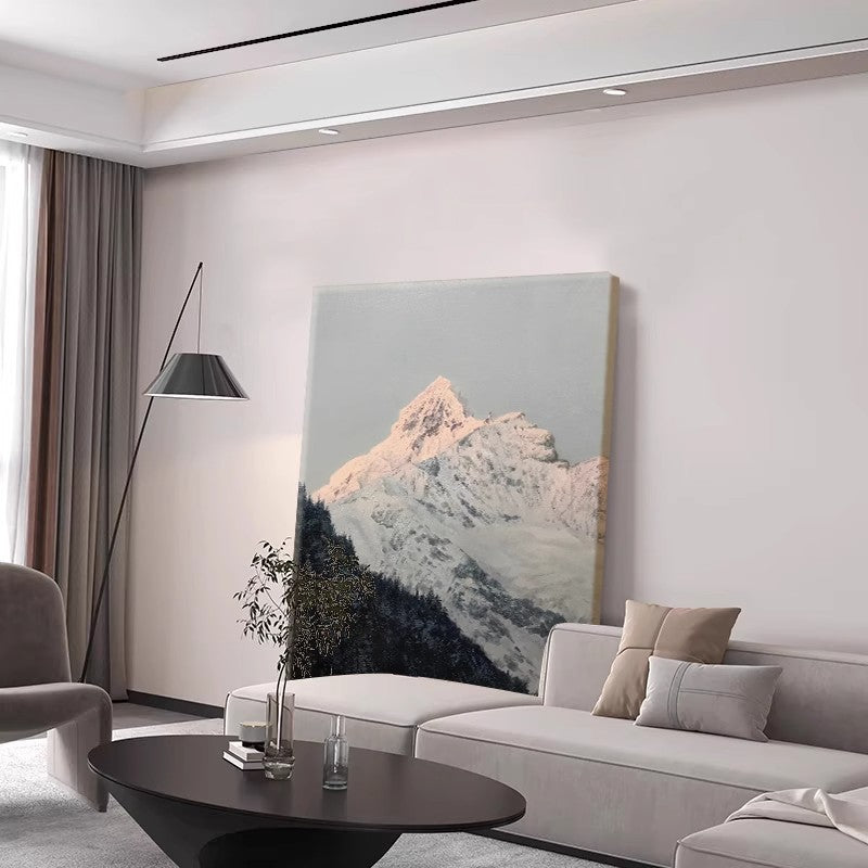 Mountain Landscape Textured Canvas Print Homeandso