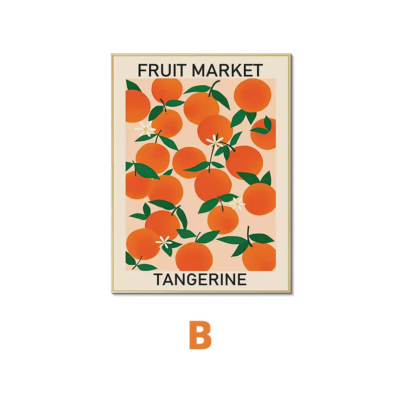 Framed Citrus Themed Botanical Wall Art Homeandso
