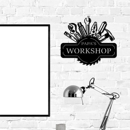 Metal Workshop Sign Homeandso