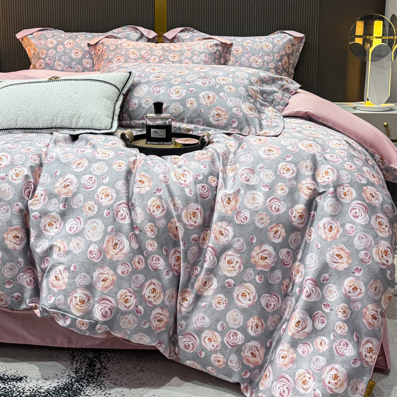 Decorative Premium Floral Print Bedding Set Homeandso