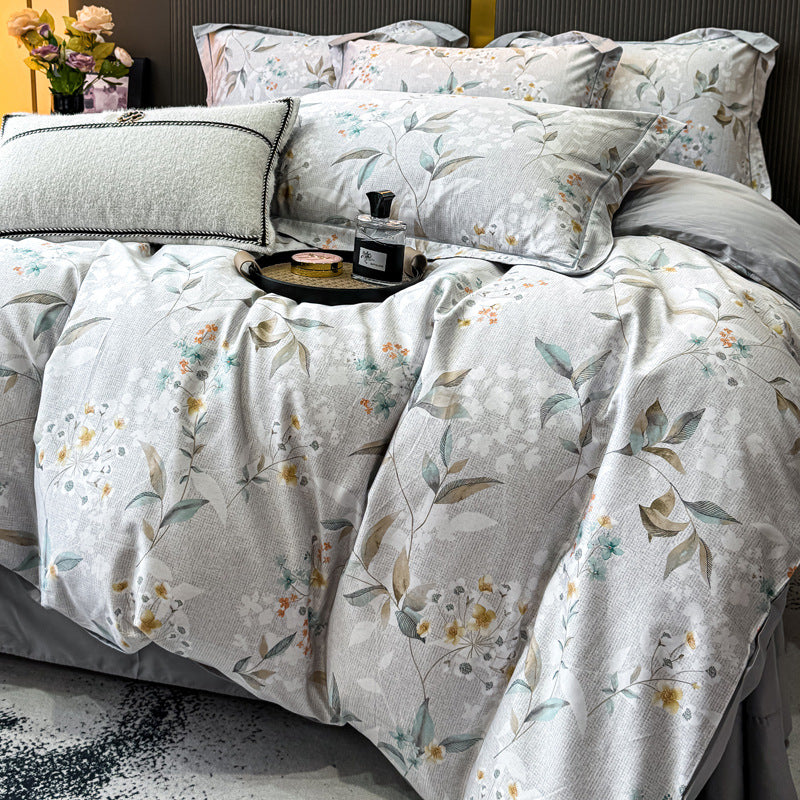 Decorative Premium Floral Print Bedding Set Homeandso