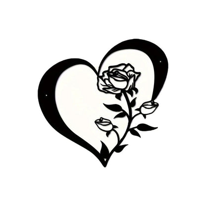 Heart-Shaped Floral Wall Art Homeandso