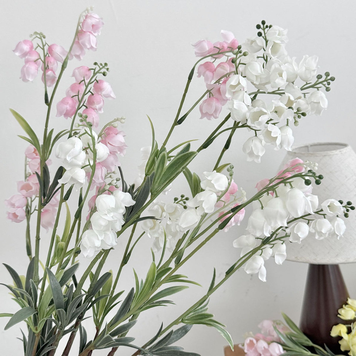 Lifelike Decorative Purple Floral Bouquet