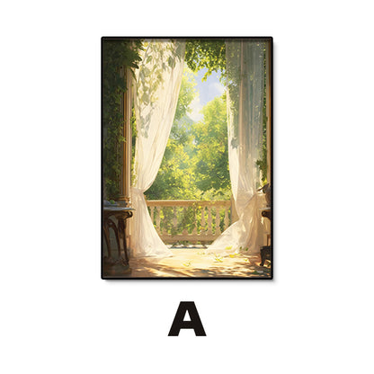 Art Print featuring Serene Garden View Homeandso