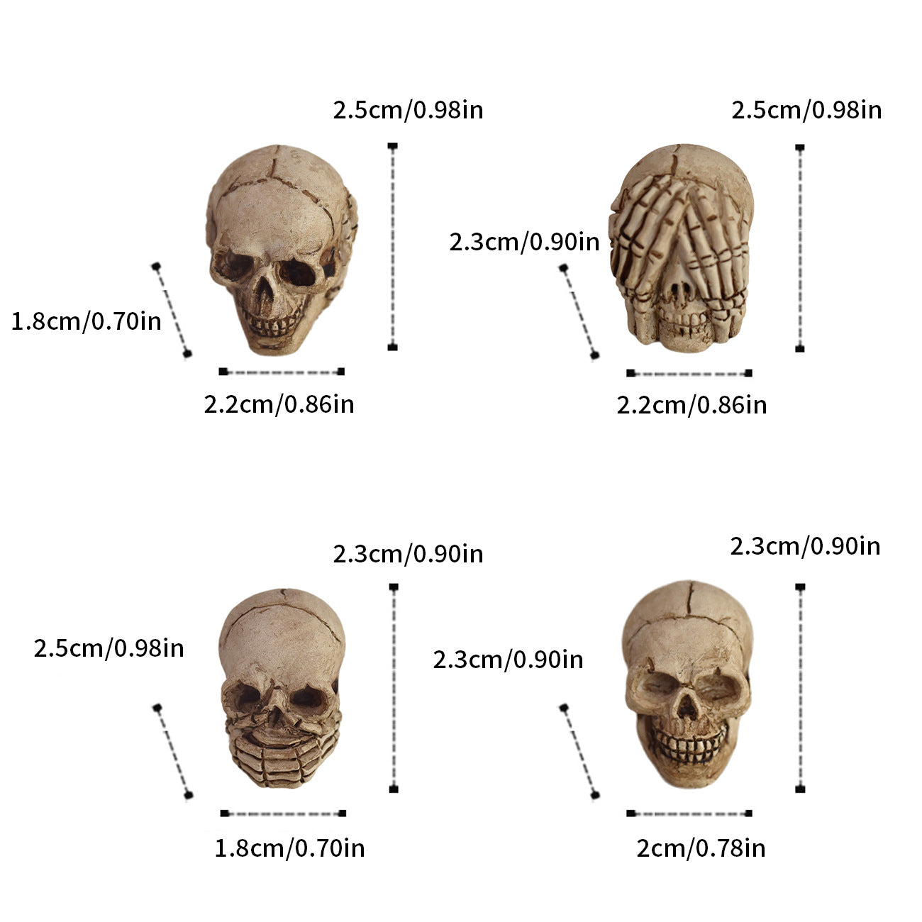 Decorative Skull Figurines Homeandso