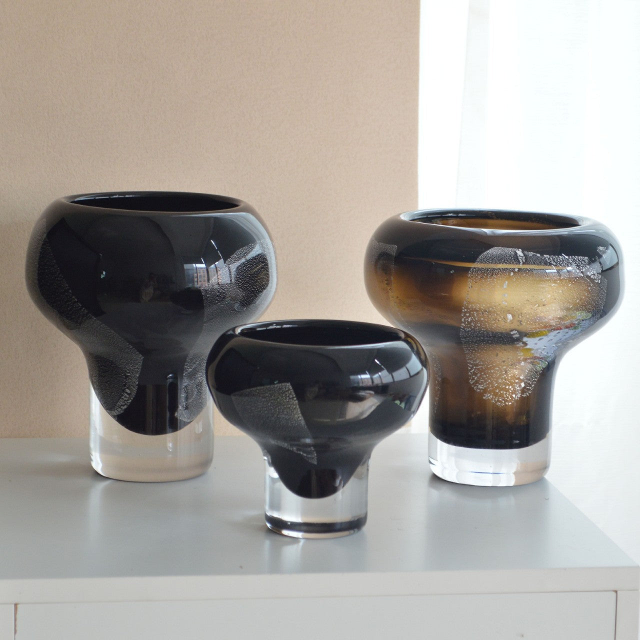 Homeandso Decorative Glass Vase