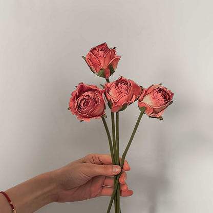 Lifelike Artificial Rose Stem Bouquet