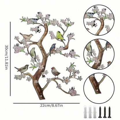 Decorative Bird Branch Wall Art Homeandso
