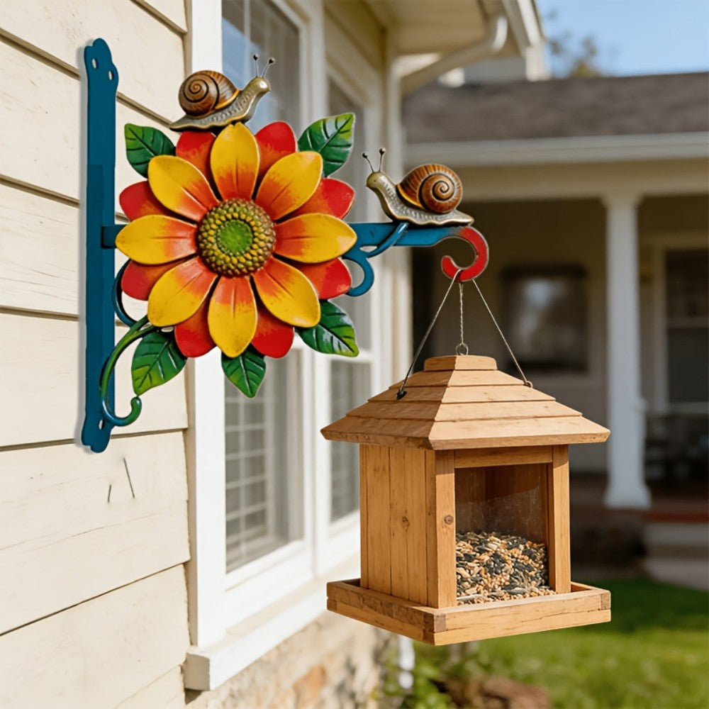 Decorative Owl and Flower Wall Hook Homeandso