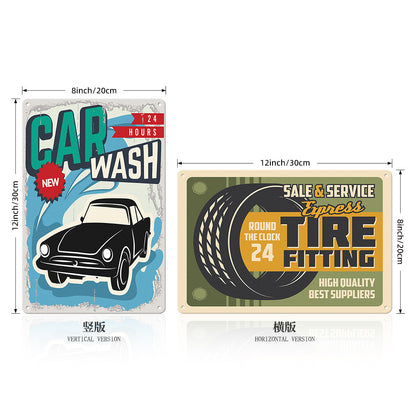 Retro Tire Service Wall Art Homeandso