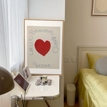 Framed Doodle Heart Wall Art Homeandso