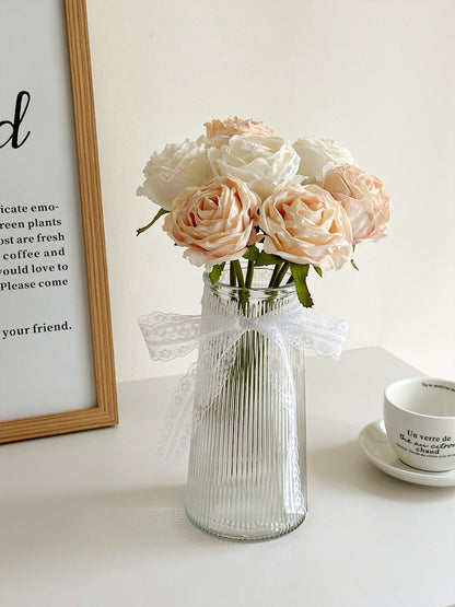 Lifelike Faux Floral Rose Bouquet