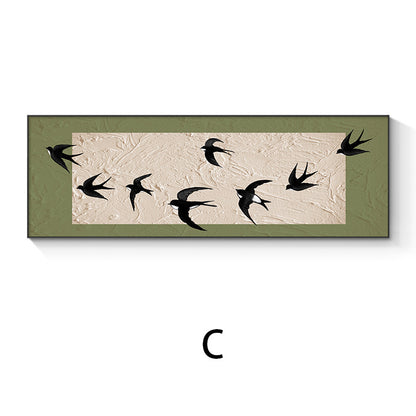 Artful Bird Silhouettes Framed Wall Decor Homeandso