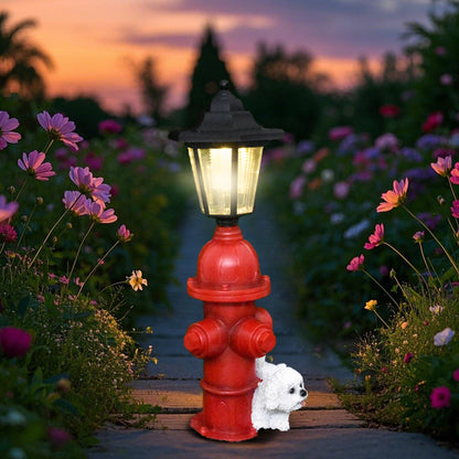 Decorative Dog Hydrant Lantern Homeandso